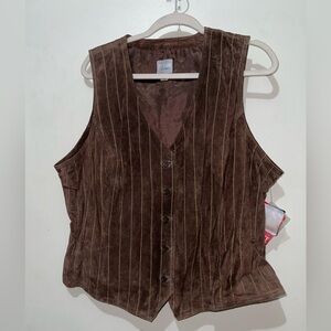 NWT Vintage Wilson Leather Vest